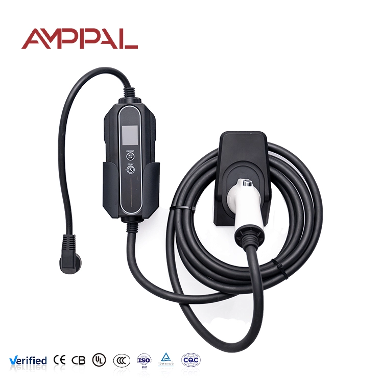 여행 및 가정용 충전을 위한 아크릴 디자인의 11kW 휴대용 AC EV 충전기