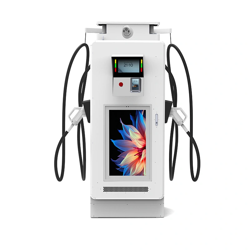 공공 방송국용 디지털 디스플레이를 갖춘 120kW 상업용 DC EV 충전기